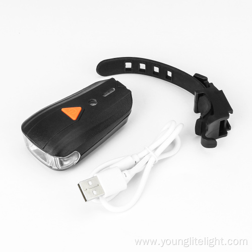 USB rechargeable led bicycle front light